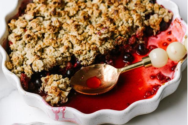 Hemp Protein Breakfast Berry Crumble
