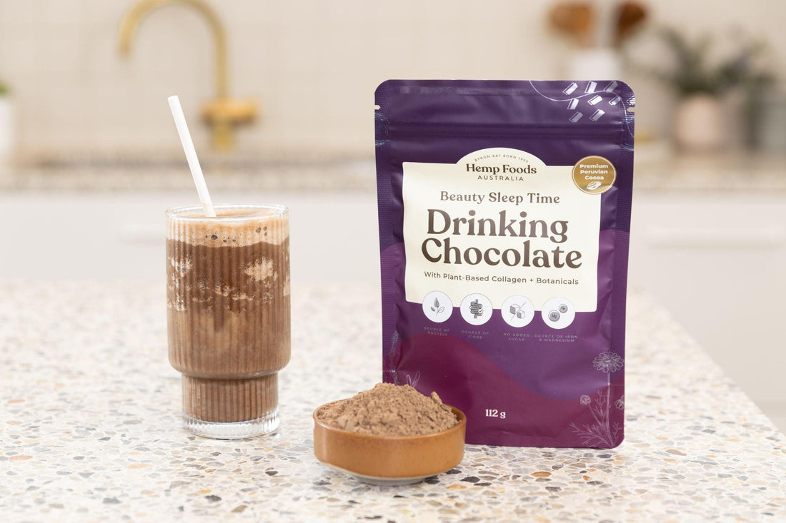 Drinking Chocolate Beauty &amp; Sleep Blend - 112g - Hemp Foods Australia