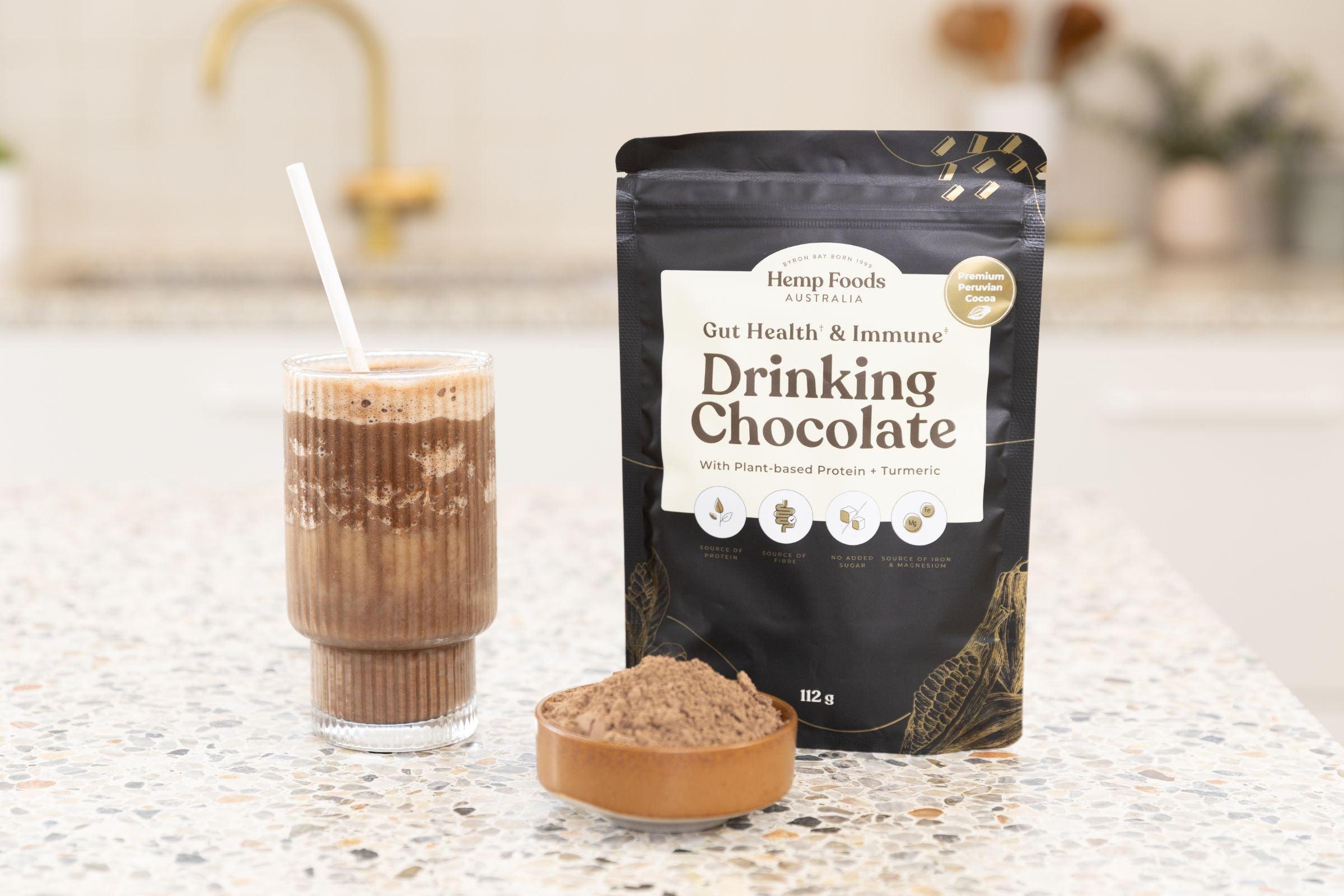 Drinking Chocolate Gut health & Immunity Blend - 112g - Hemp Foods Australia