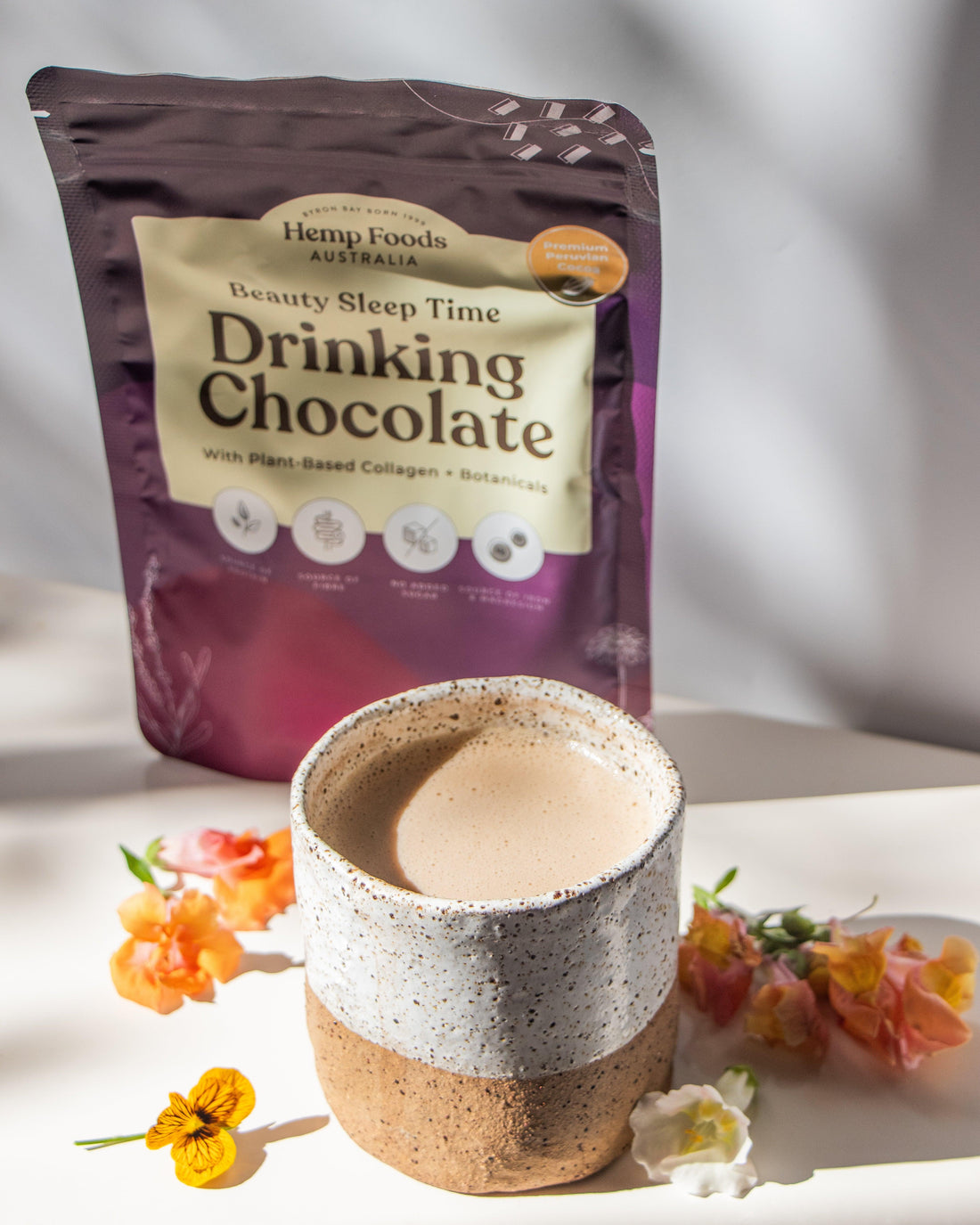 Drinking Chocolate Beauty &amp; Sleep Blend - 252g - Hemp Foods Australia
