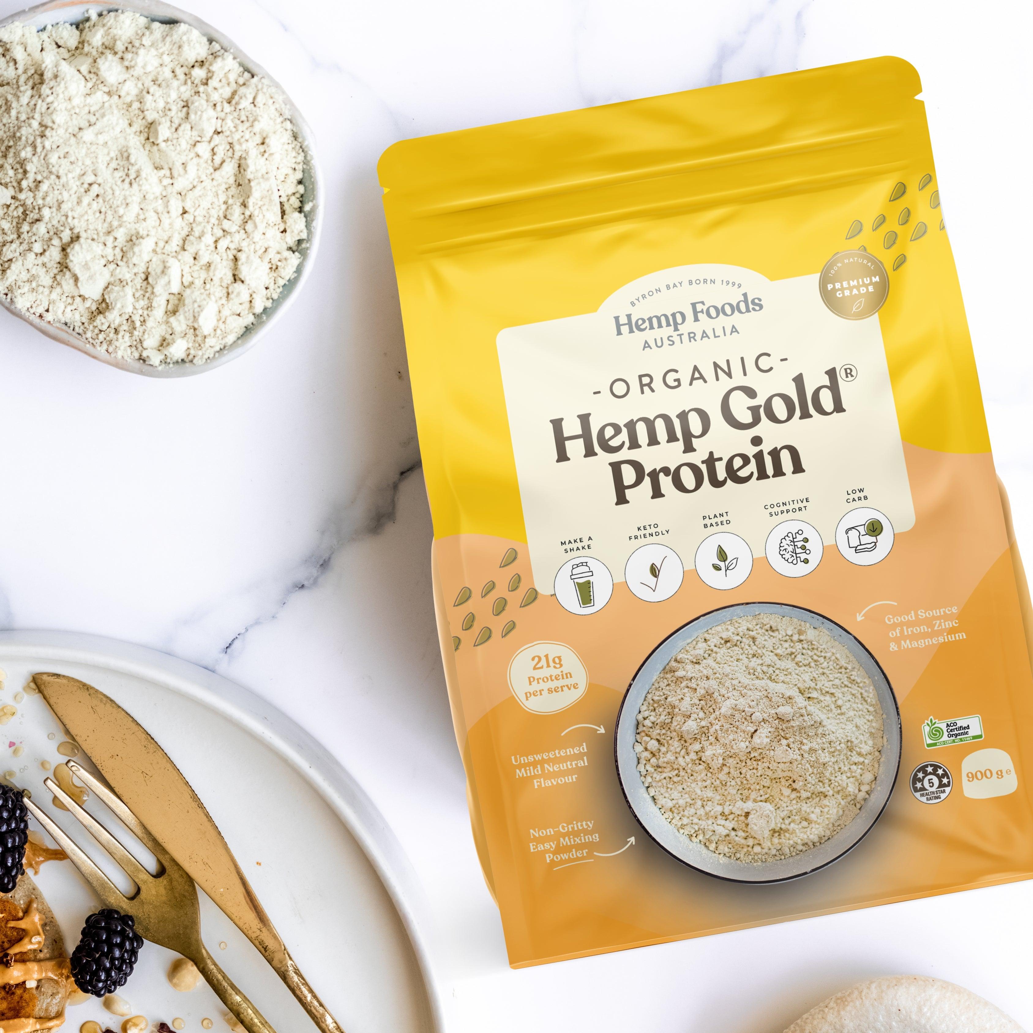 Organic Hemp Gold Protein Powder - 900g - Hemp Foods Australia
