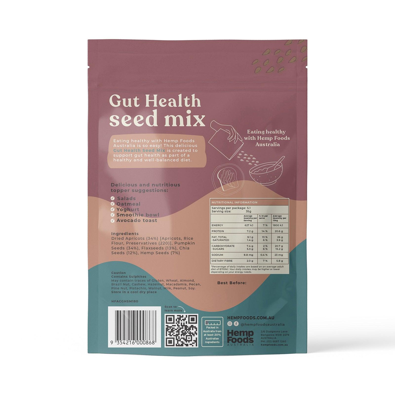 Gut Health Seed Mix - 180g - Hemp Foods Australia
