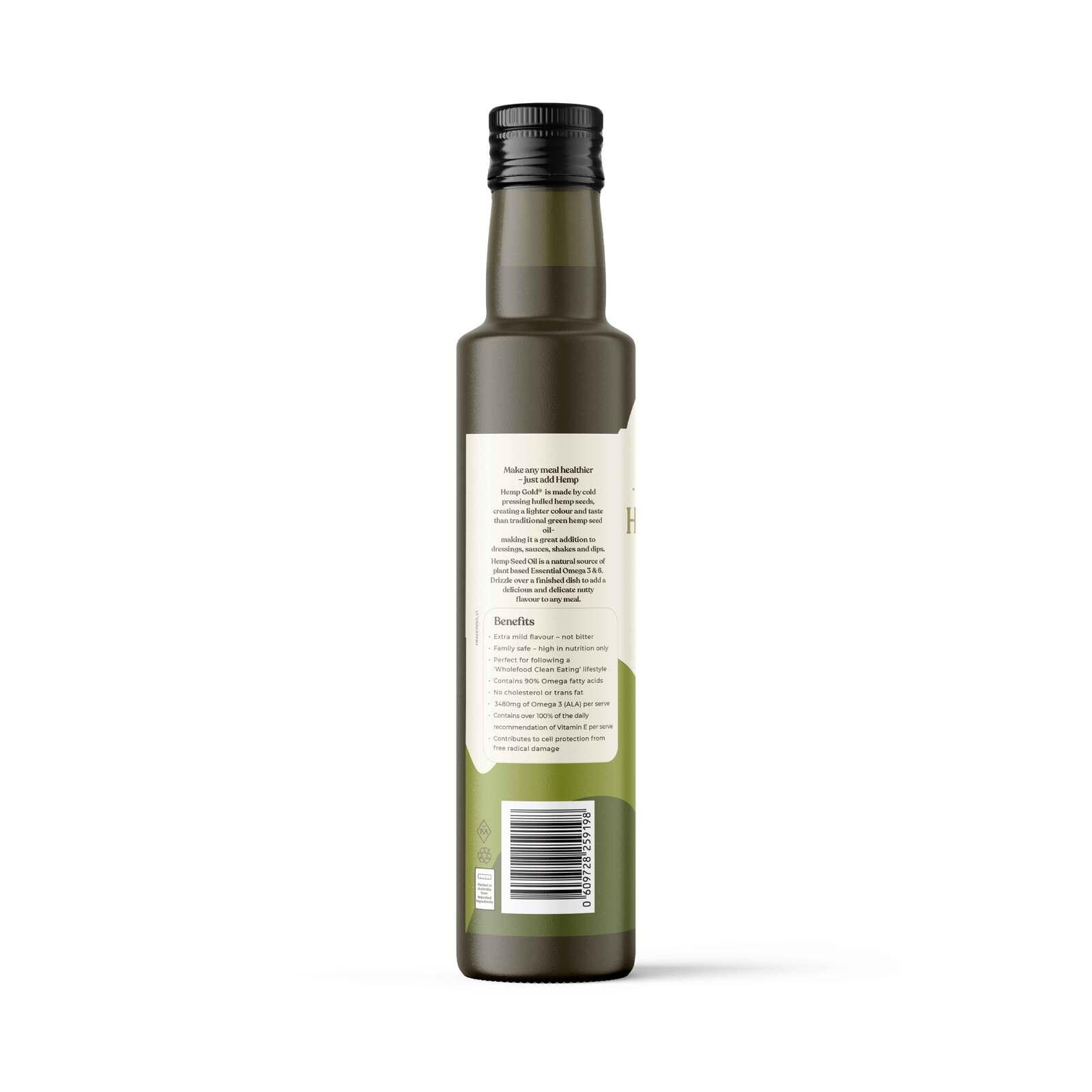 Organic Hemp Gold Seed Oil - 500ml - Hemp Foods Australia