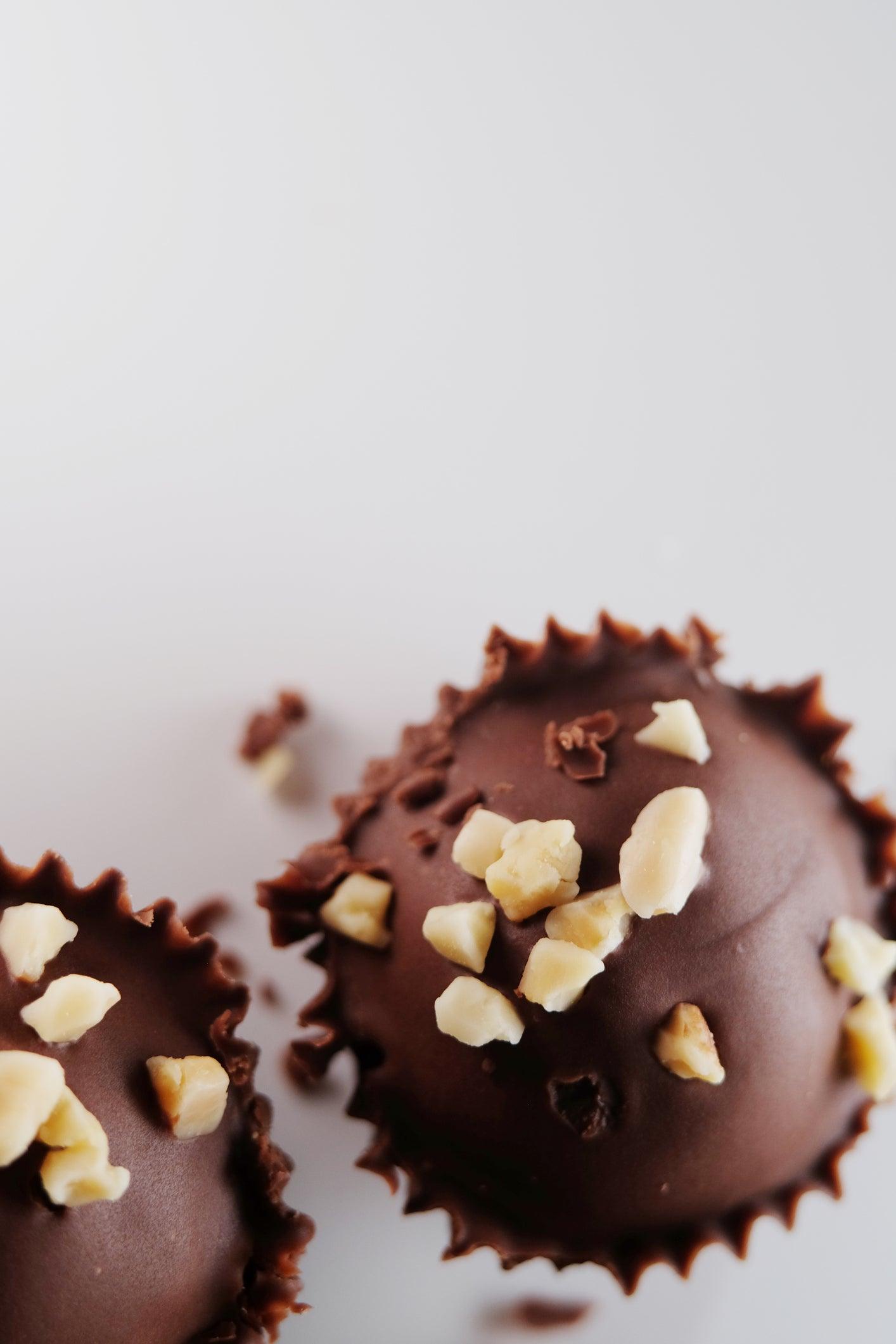 Fudgy, frosted black bean BROWNIE BITES - Hemp Foods Australia