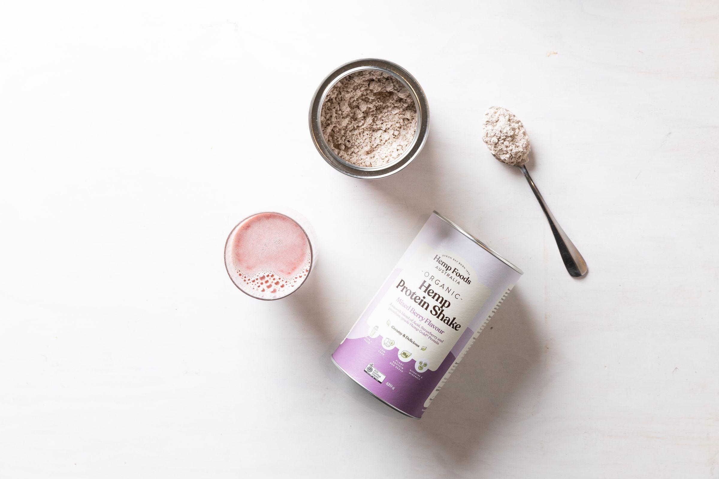 Organic Hemp Protein Mixed Berry - 420g - Hemp Foods Australia