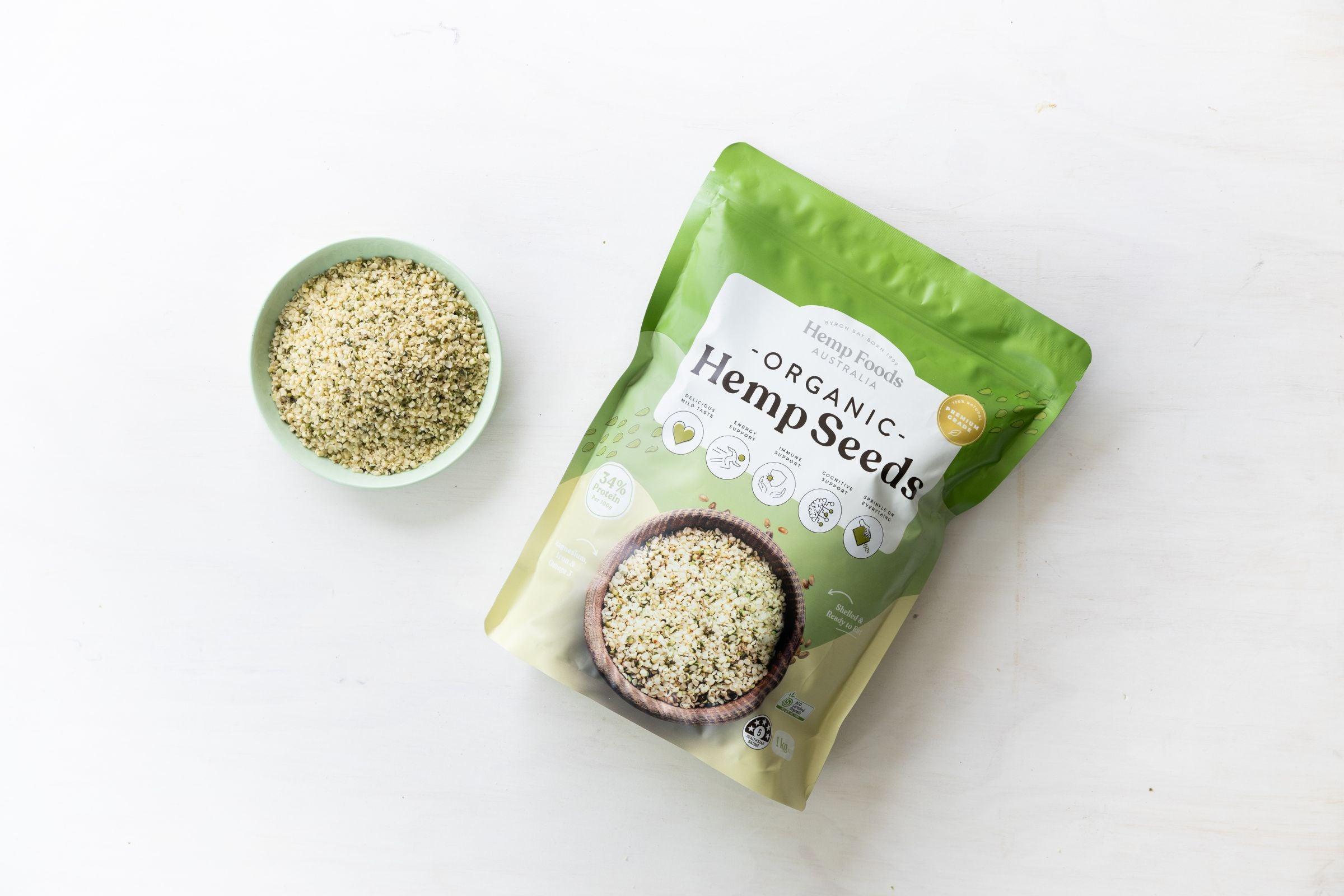 Organic Hulled Hemp Seeds - 250g - Hemp Foods Australia