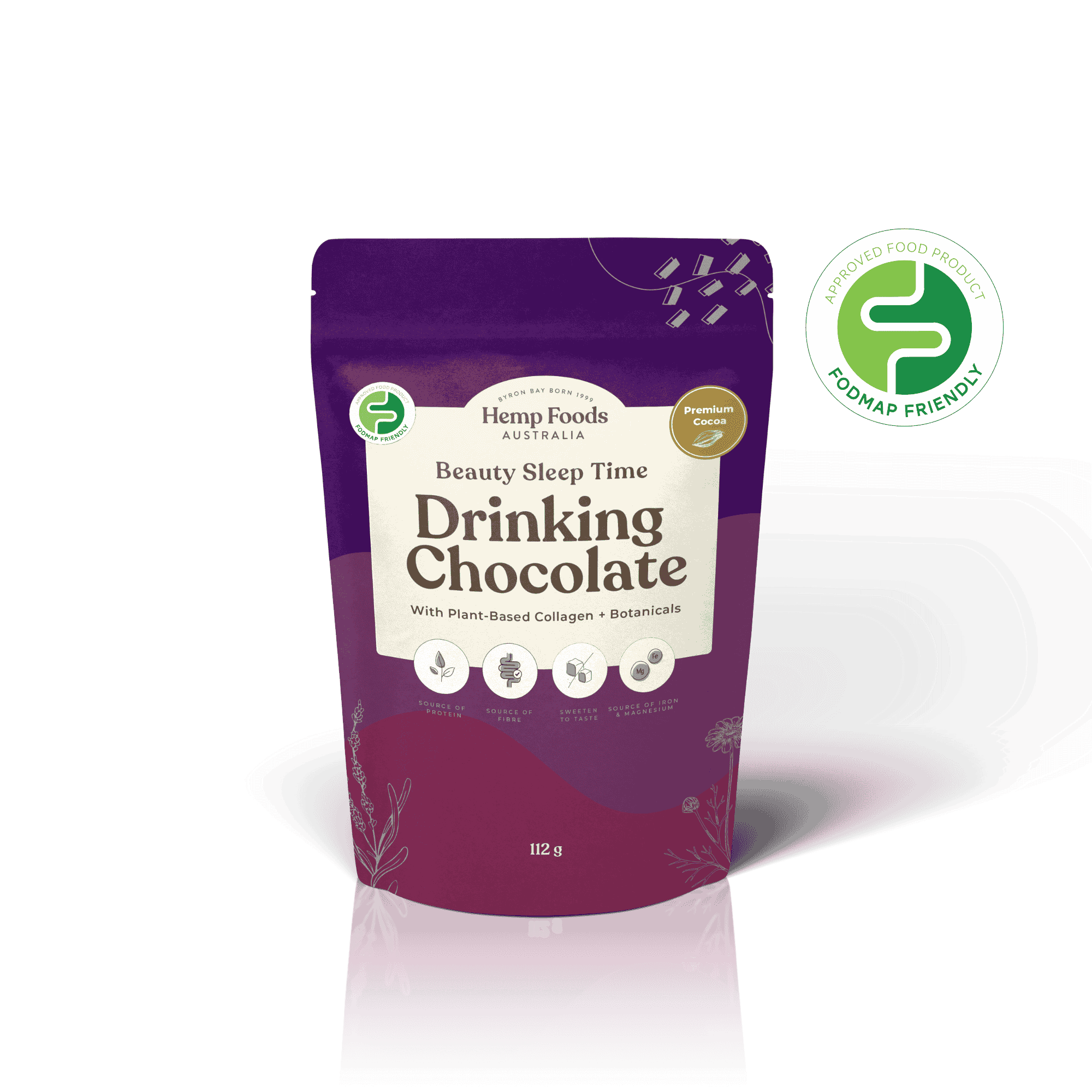 Drinking Chocolate Beauty &amp; Sleep Blend - 112g - Hemp Foods Australia