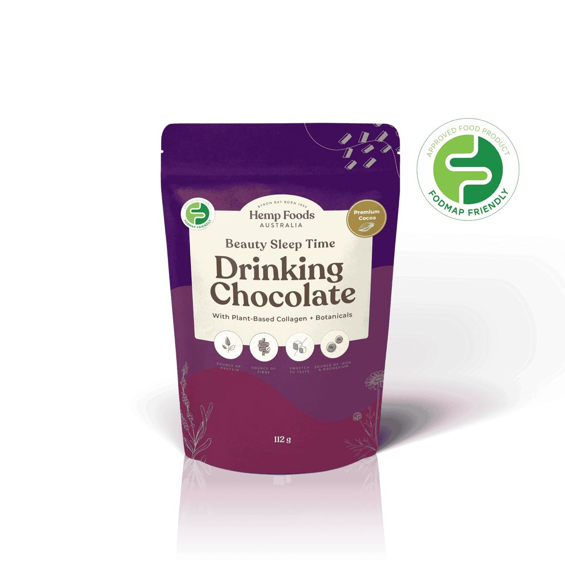 Drinking Chocolate Beauty &amp; Sleep Blend - 112g - Hemp Foods Australia