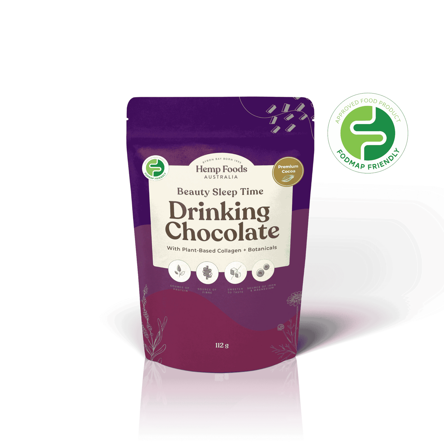 Drinking Chocolate Beauty &amp; Sleep Blend - 112g - Hemp Foods Australia