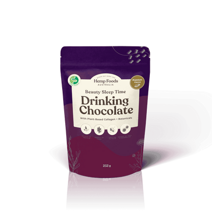 Drinking Chocolate Beauty &amp; Sleep Blend - 252g - Hemp Foods Australia