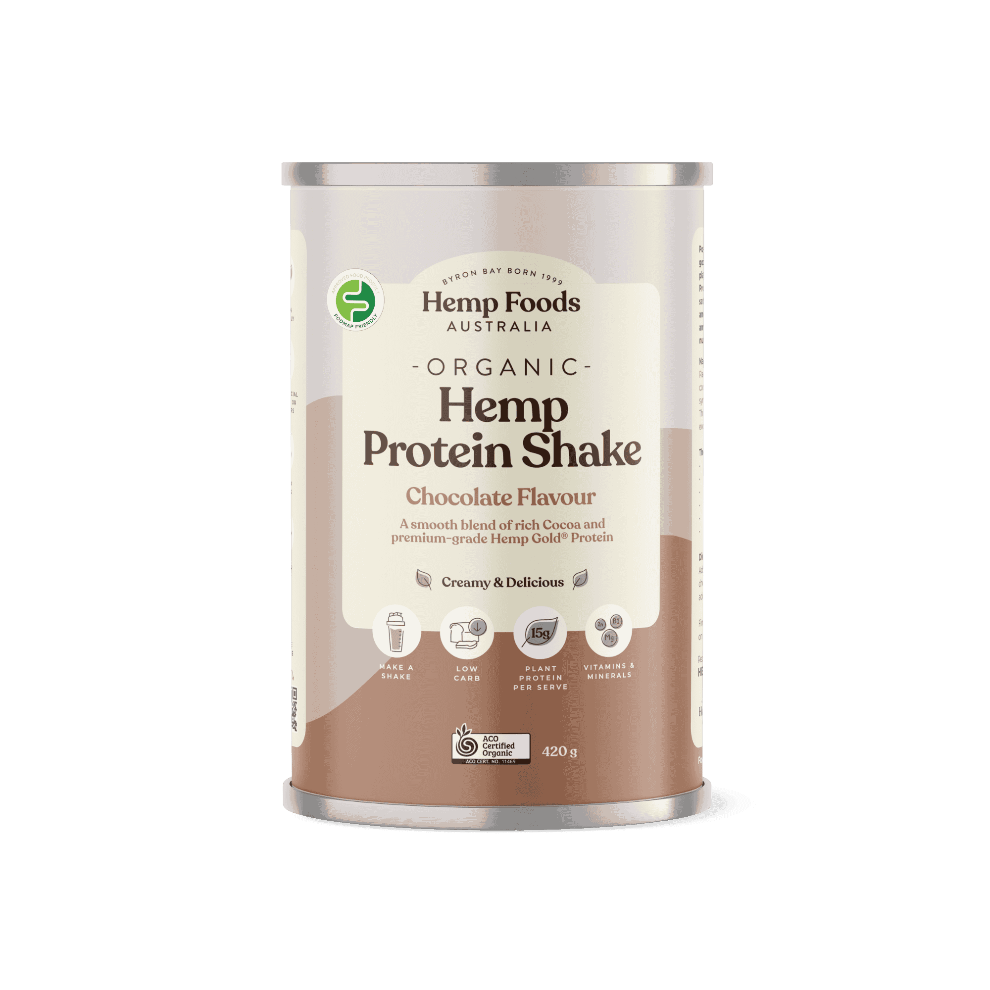 Organic Hemp Protein Chocolate - 420g - Hemp Foods Australia