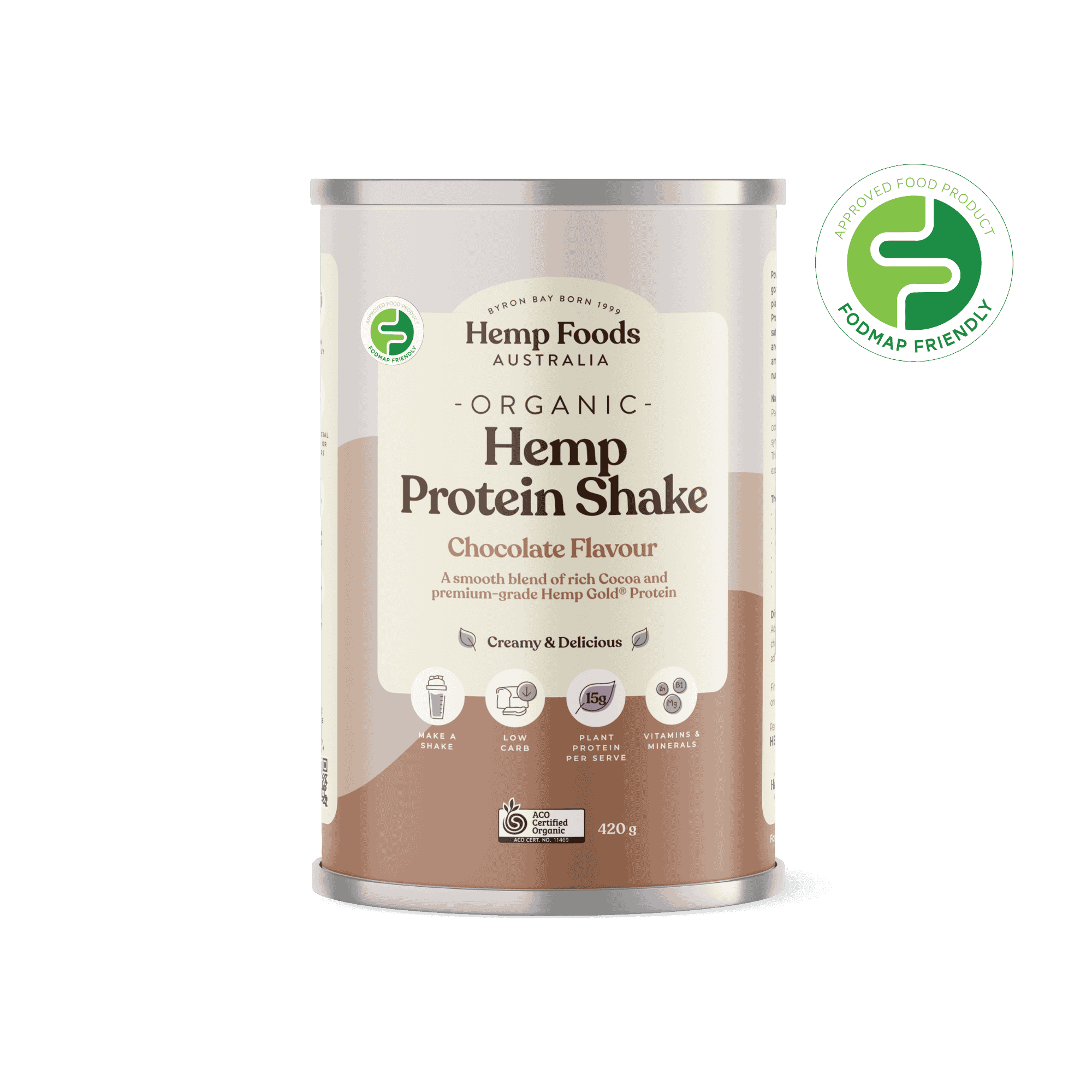 Organic Hemp Protein Chocolate - 420g - Hemp Foods Australia