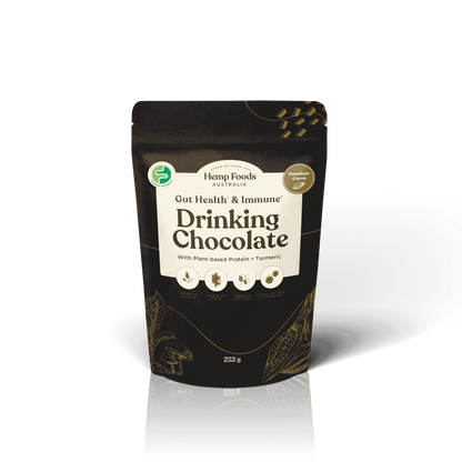 Drinking Chocolate Gut health &amp; Immunity Blend - 252g - Hemp Foods Australia