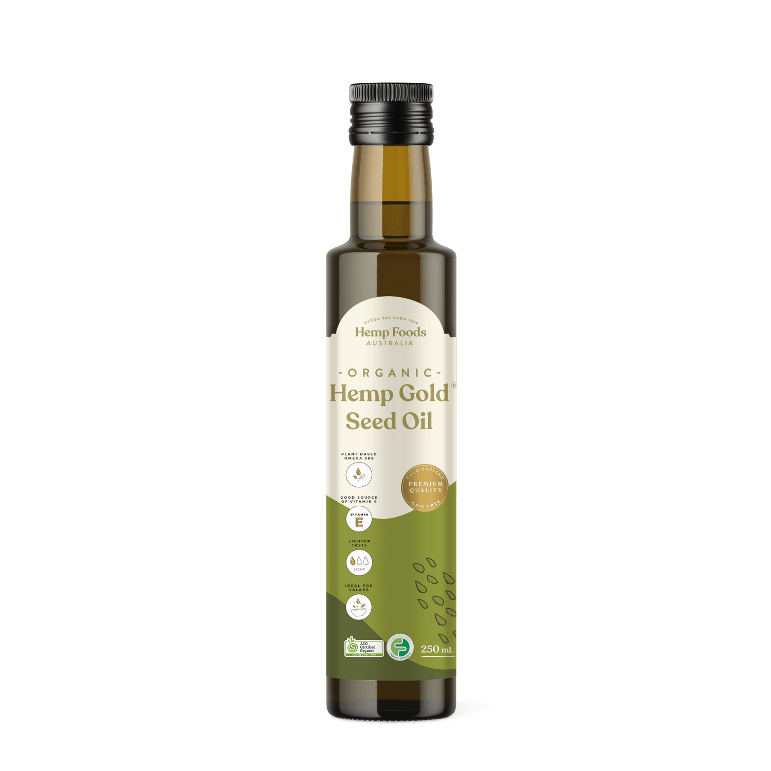 Organic Hemp Gold Seed Oil - 250ml - Hemp Foods Australia