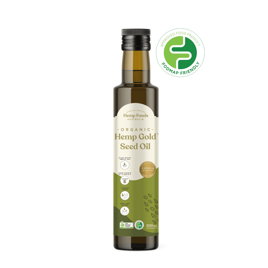 Organic Hemp Gold Seed Oil - 250ml - Hemp Foods Australia