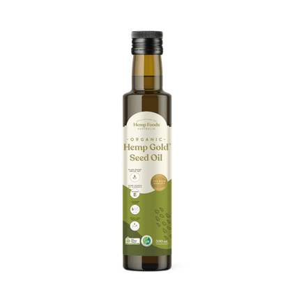 Organic Hemp Gold Seed Oil - 500ml - Hemp Foods Australia