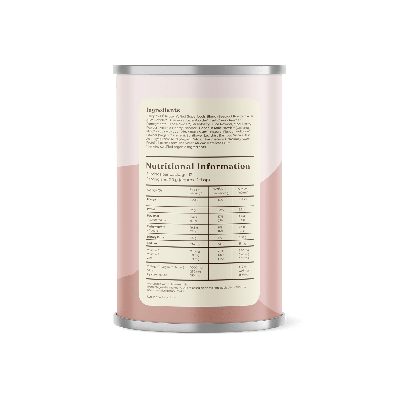 Plant Based Collagen - 240g - Hemp Foods Australia