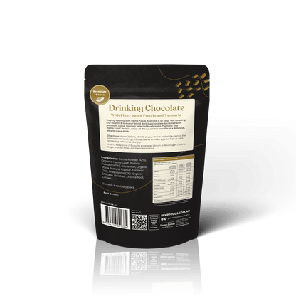 Drinking Chocolate Gut health &amp; Immunity Blend - 252g - Hemp Foods Australia