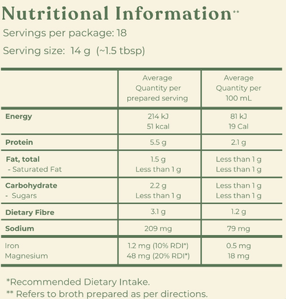 Vegetable Broth - 252g - Hemp Foods Australia