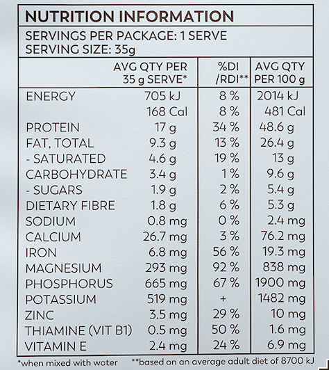 Organic Hemp Protein Vanilla - 7 x 35g Sachet - Hemp Foods Australia