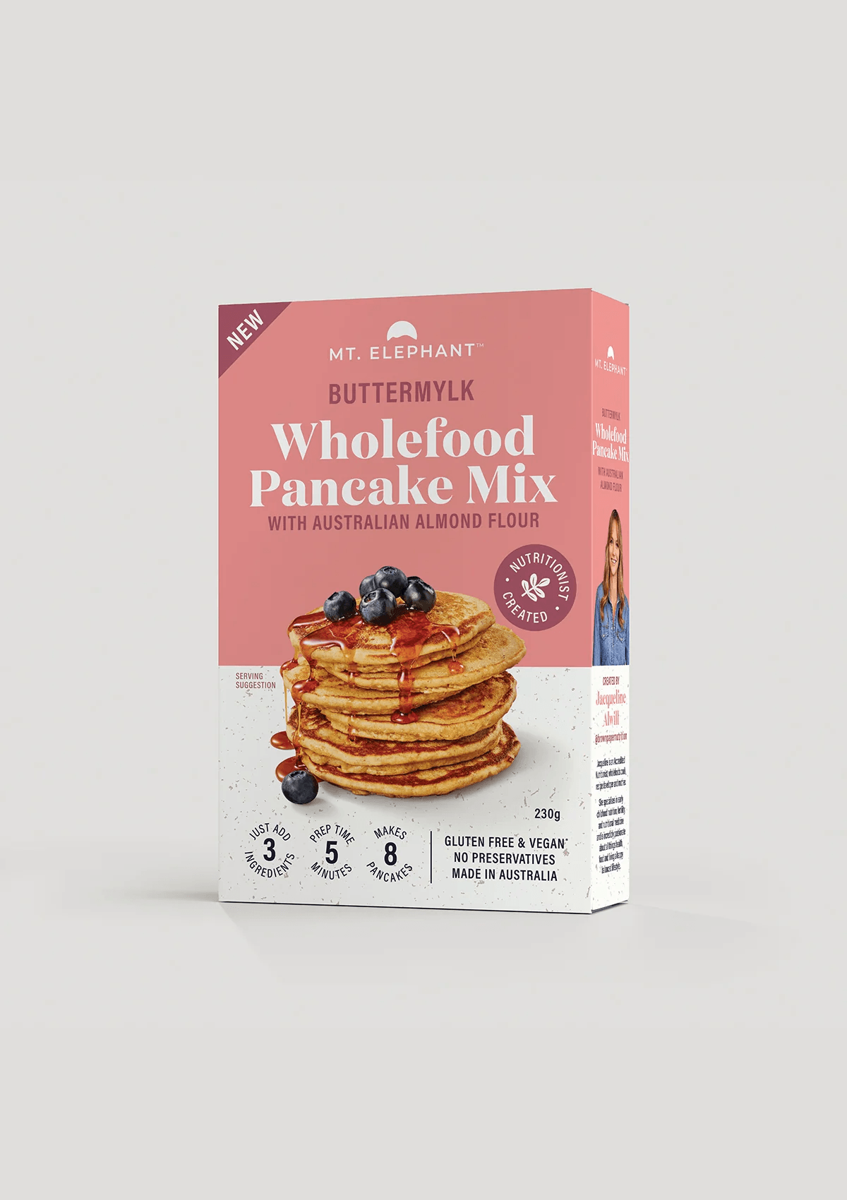 Buttermylk Wholefood Pancake Mix - 230g - Hemp Foods Australia