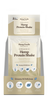 Organic Hemp Protein Natural - 7 x 35g Sachet - Hemp Foods Australia