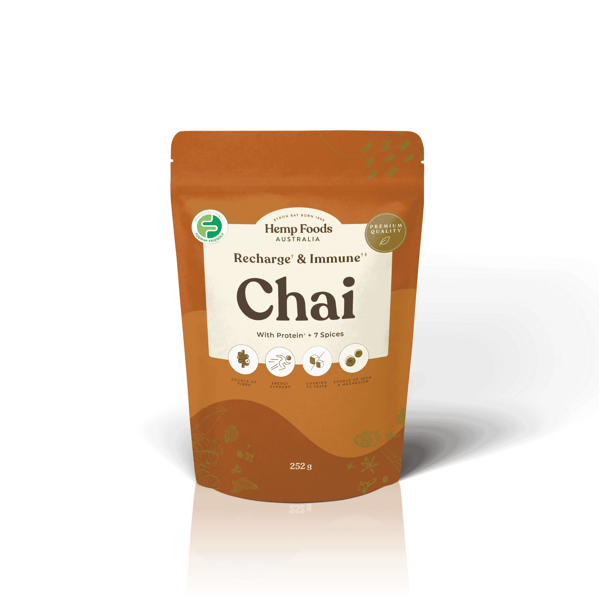 Chai Recharge &amp; Immunity Blend - 252g - Hemp Foods Australia