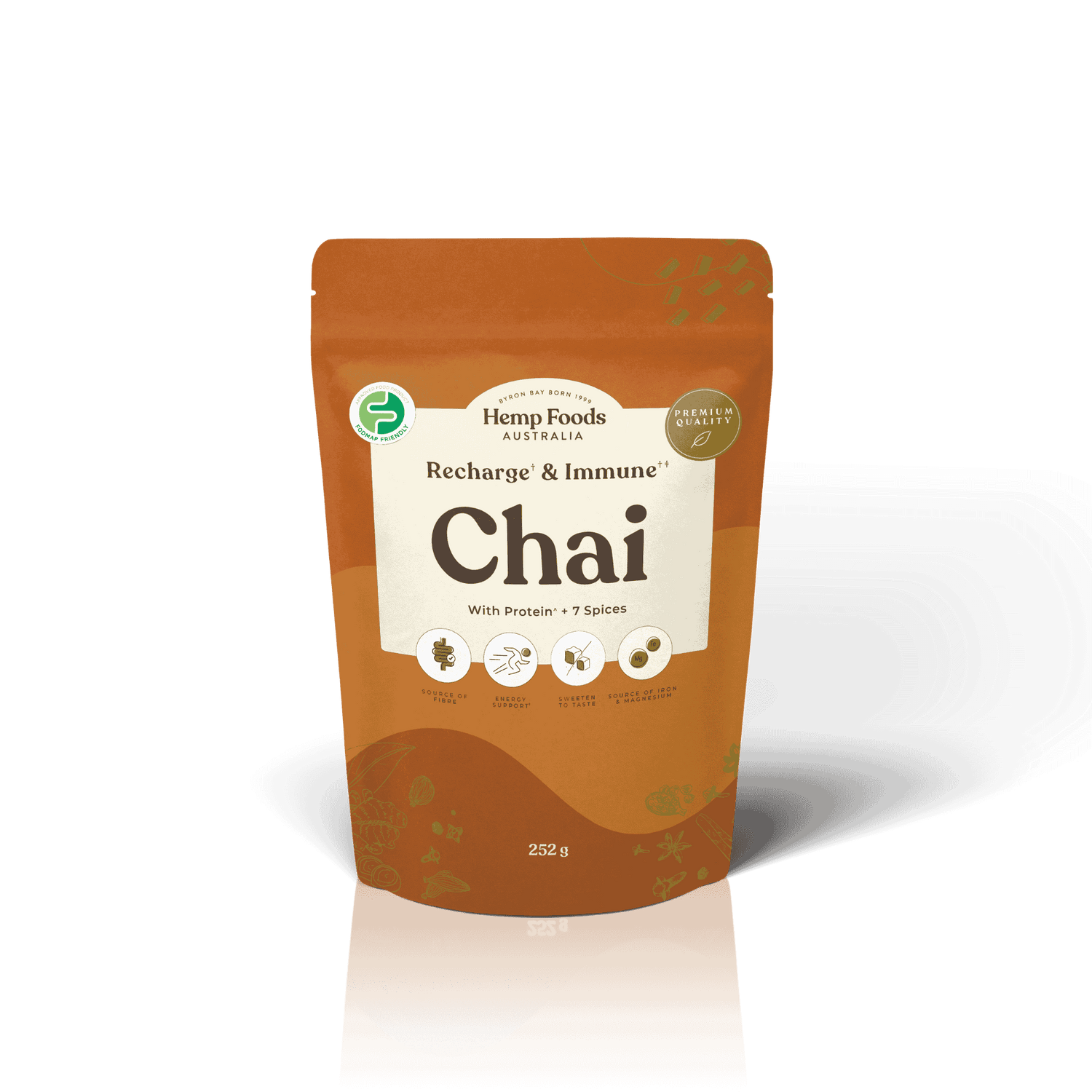 Chai Recharge &amp; Immunity Blend - 252g - Hemp Foods Australia