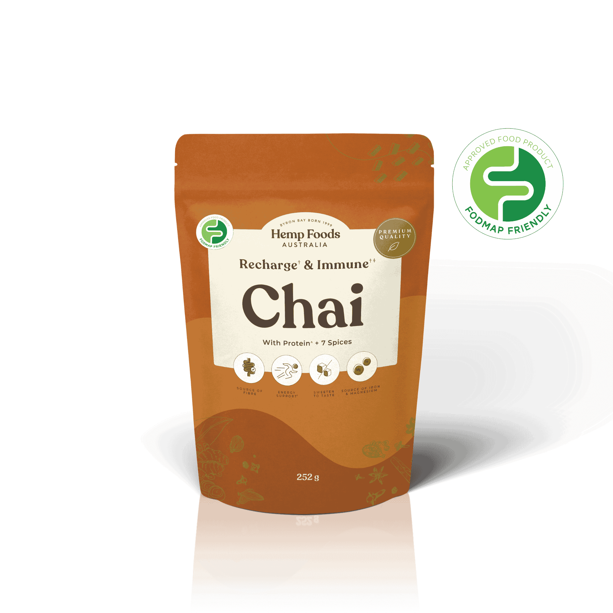 Chai Recharge &amp; Immunity Blend - 252g - Hemp Foods Australia