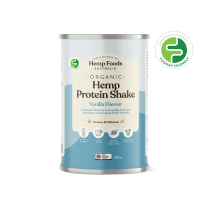 Organic Hemp Protein Vanilla - 420g - Hemp Foods Australia